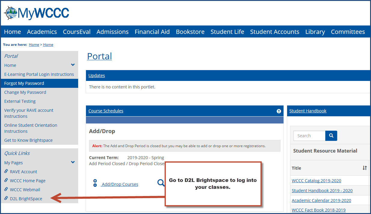 How to login to Open LMS (Moodle) at Bladen Community College using your  BCC email address and password